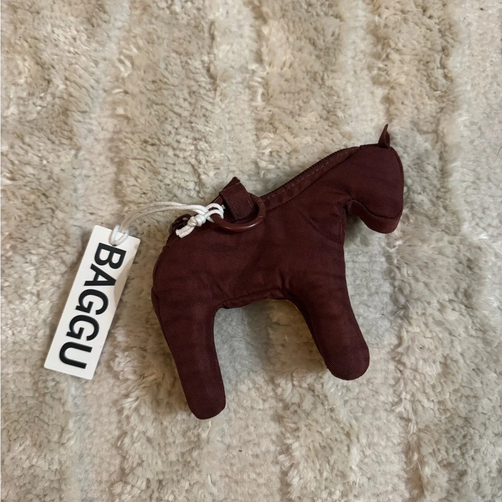 Baggu Burgundy Horse Keychain - Picture 2 of 3